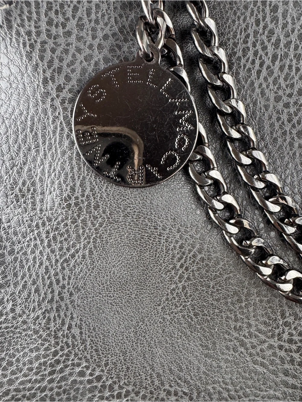 Gray Chain Detail Crossbody Bag | Minimalist Luxe Shoulder Purse
